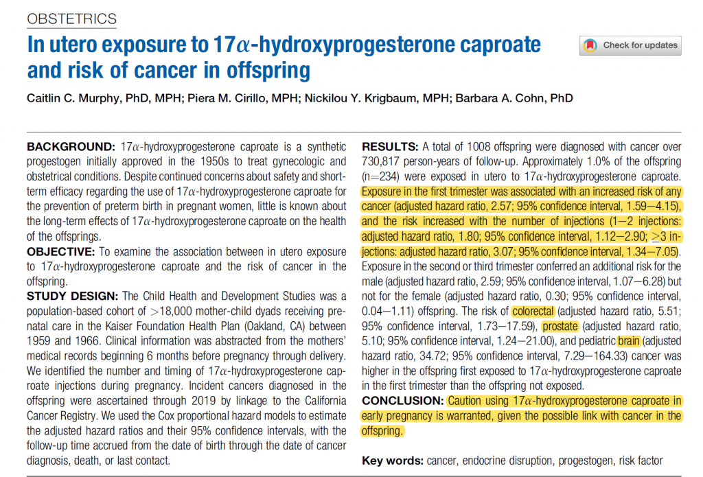 Progesterone İğnesi İçin Uyarı! 